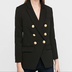 Express Double Breasted Button Front Blazer